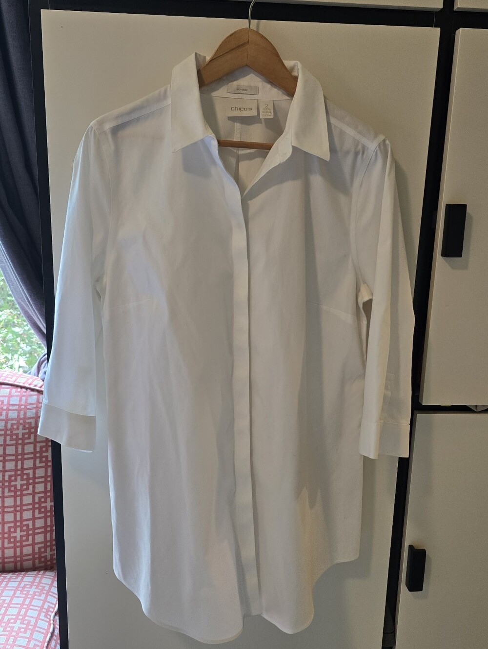 Classic White Men's Dress Shirt